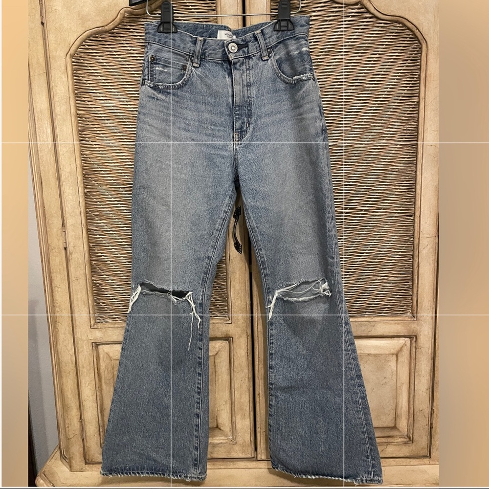 Moussy denim distressed jeans